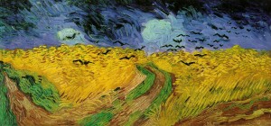 van gogh: wheat field with crows