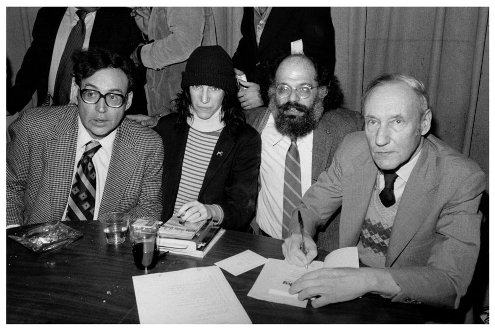 Carl Solomon, Patti Smith, Allen Ginsberg, and William S. Burroughs
