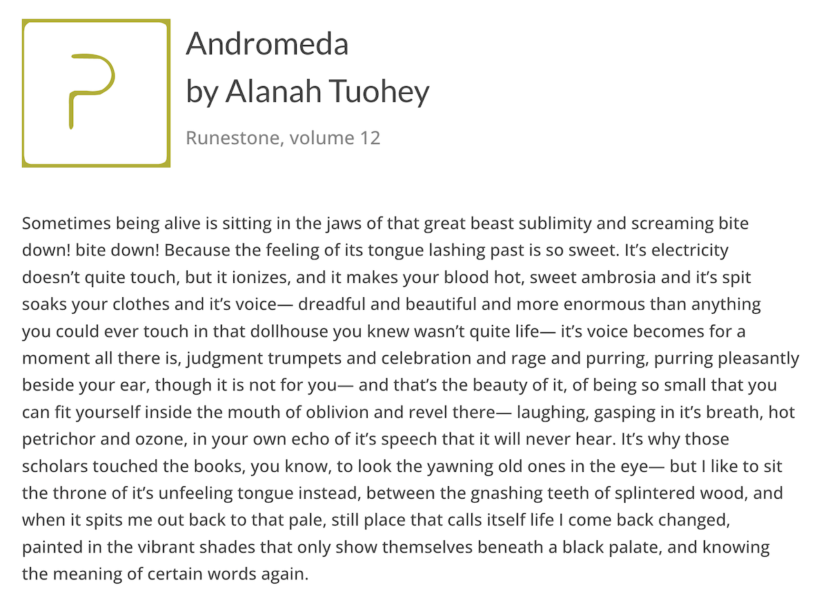 Growing Apprehension by Alexis Carter